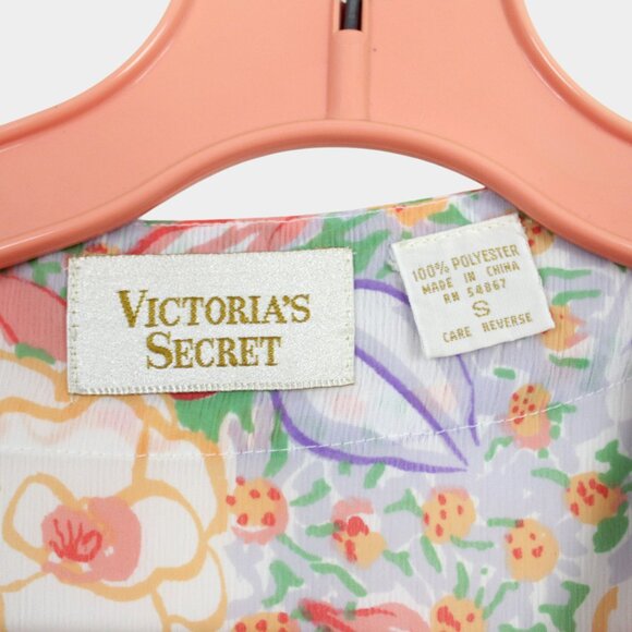 Vintage Victoria's Secret Gold Label 2-Piece Floral Loungewear Set Size Small - Picture 10 of 10